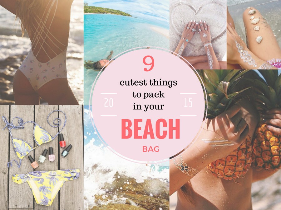 items to pack in a beach bag