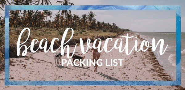 Beach Packing List Rectangle