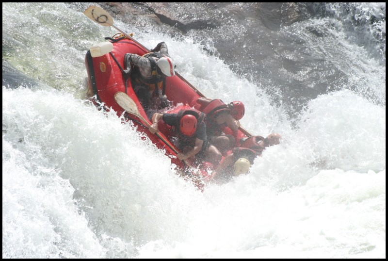 whitewater raft grade 5 rapids nile river jinja uganda africa