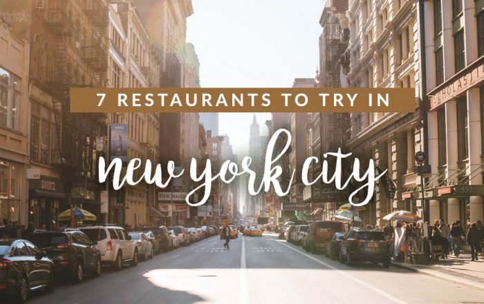 You've GOT to try these restaurants in NYC